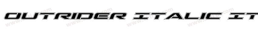 Outrider Italic Ital字体转换